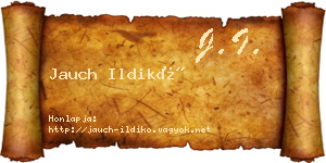 Jauch Ildikó névjegykártya